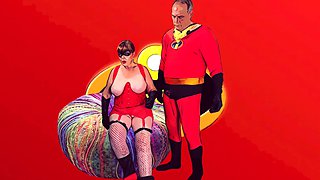 Elastigranny: Double Trouble Cum Bubble Creampie