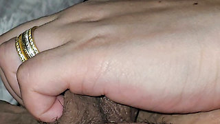 Step sister grabs step brother dick and handjob him hard