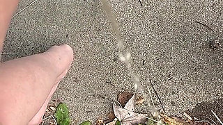 Peeing Through Catheter Outside