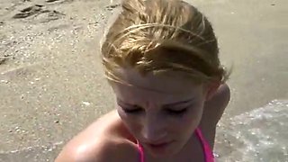 kinky blonde's fucked after giving the camera a look at her ass