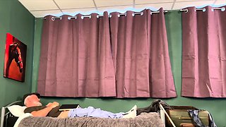 Busty ink babe gets pounded by grandpa