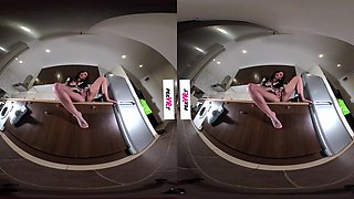 Perving The Maid; Up Close With Brunette Pussy - Sexlikereal