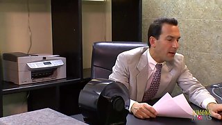 Sexually attractive dancers into the office turns into group sex with two creampies for the milfs - Ariella ferrera