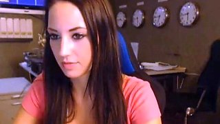 Naughty Teen Secretary on Webcam
