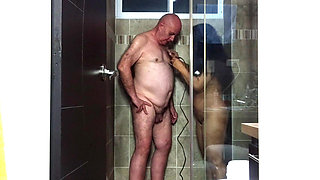 SURPRISE IN THE SHOWER WITH ADAMANDEVE AND LUPO