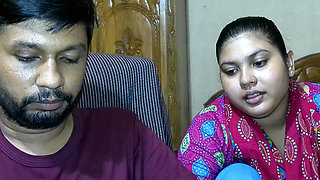 Newly Marriage Couple Wife Husband Friend Indian Village