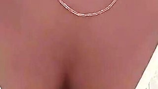 Blowjob for Office Mate Cum on Boobs
