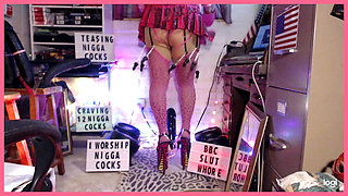 Video, song and bimbo pink sissy outfit requested by my sexy BLACK MASTER Tre