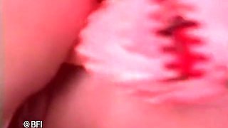 Horny Brunette Masturbates On The Grass