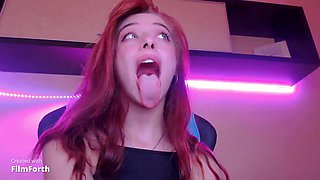 Voiceprinces russian redhead teen - teasing long tongue