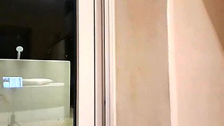 Japanese babe in schoolgirl uniform masturbates
