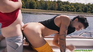 Angel Elias And Marcus Mcneill - Best Buds And Decide To Jerk Off Together On The Boat
