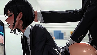 Sexy Co-workers LOVE TAKING BBC on the clocki!