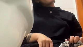 Amateur striptease and Solo masturbation