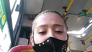 Sara Squirts In The Bus