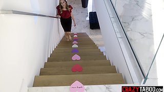 Black teen surprised her hot girlfriend