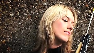 Blonde emo amateur solo masturbation