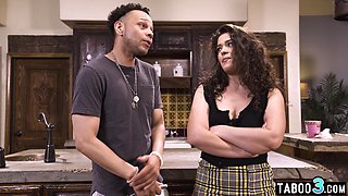 THICK hispanic masturbated and pounded a BIG BLACK PENIS