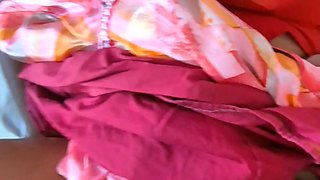 Hot Indian Aunty Sreejaa in Saree Blouse Juicy Tits Juggling Hard Sex