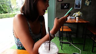 Thai GF morning blowjob and coffee after