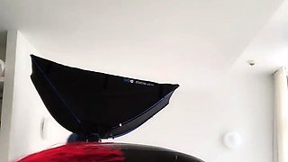 Hot babe Sophie Paris having horny solo toy masturbation