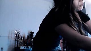 Brunette Solo Webcam Masturbation