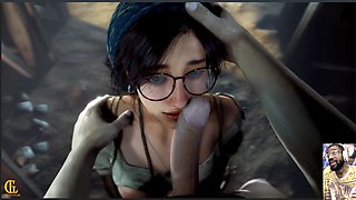 Big Huge Milky Breast Lady D Jerks You off, Cute Petite Alma Gets Face Fucked