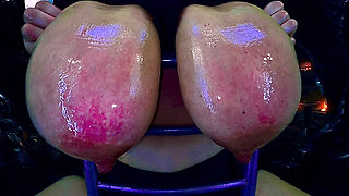 Udders Whipped 100 Lashes on H Cup Tits