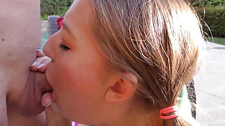 Avery Adair Spreads Wide For His Dick While Wearing Her Scouting Uniform