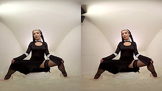 Naughty Nun Cums - Cosplay Toying - Sexlikereal