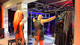 Dommes Sexing Infront of Slave