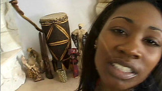 Amateur Black MILF Lesbians Share Dildo & Foot Fuck Wet Pussies - Hardcore Sex