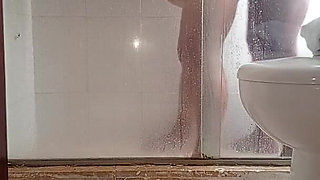 Fucking a MILF Stepmother in the Hotel Bathroom