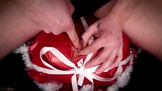 ASMR POINT OF VIEW Step Parent's Christmas introduce from Small petite cooch Step Stepdaughter