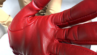 Intense Sniffing of My Red Leather Gloves, Lady Victoria Valente