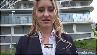 Ivy Maddox - Hot Hotel Worker Fucks A Big Fat Cock In A Public Washroom In Pov