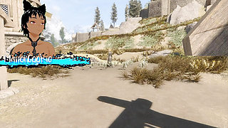 Skyrim B and L sex mod Having sex on a farm out in the field
