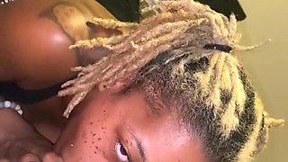Horny black cock sucker thrilling xxx movie
