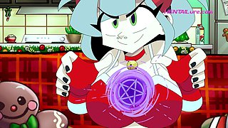 Xmas Cartoon Fuck - Audrey Takes It Raw on the Couch