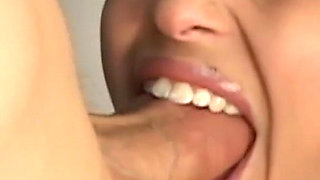 The young teacher satisfies her parents' cocks by sucking them and making them come.