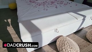 Step daughter Adrianna Jade takes porn lesson from step daddy and bestie on valentine's day - dadcrush