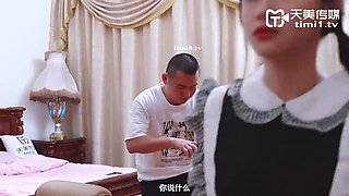 [Domestic] Tianmei Media Domestically produced original AV Chinese subtitles TM0119 Punishment for big tits and sisters