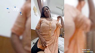mummy deep throats rod in hotel apartment while witnessing hot porn.