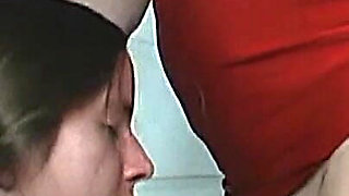 Brunette Slut Fucked Hard and Cum Slurred