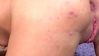Gets both holes drilled in this crazy teen fuck