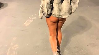 Beautiful Brunette Big Boobs Rides Fake Cock