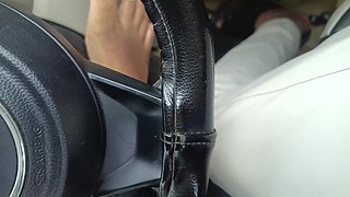 Office Manager Enjoying Hot Romance with Married Colleague Inside Car Part 4