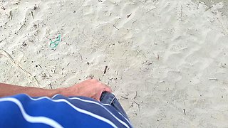 Masturbating Outdoors for Hot Redhead Who Liked It