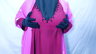 Hijabi woman fucking hard by her step brother