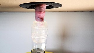 Amateur glory hole bj skank loves cum
